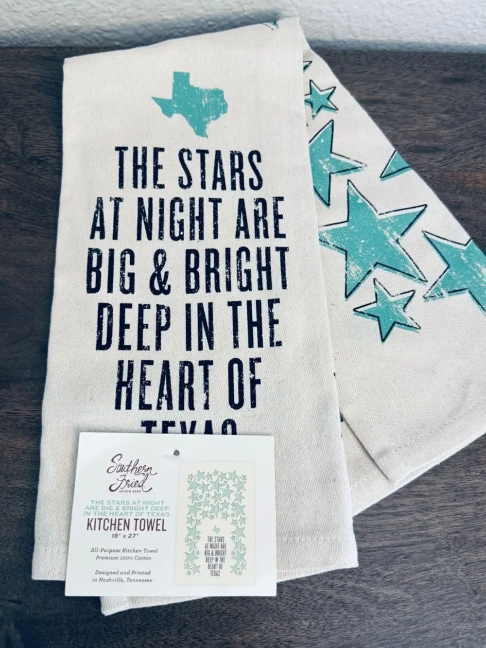 Texas Stars Southern Fried Kitchen Dish Towel